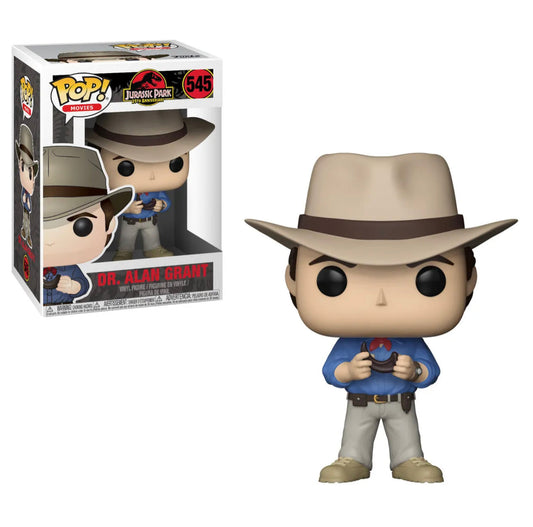 Funko Pop! Jurassic Park 25th Anniversary Dr. Alan Grant 545 (VAULTED) + Free Protector