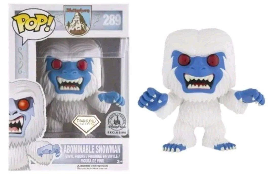 Funko POP! RARE! Abominable Snowman #289 - Diamond Disney Exclusive + PROTECTOR!