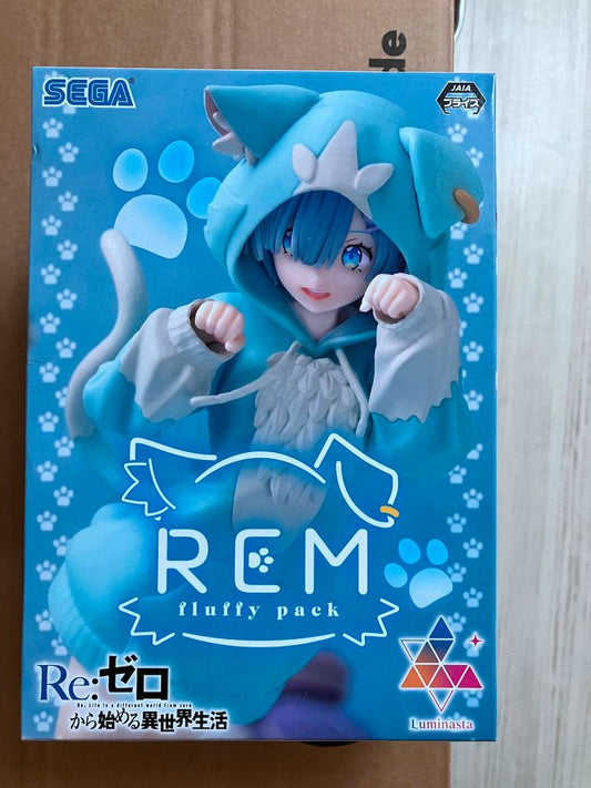 Figurine Re:Zero Starting Life in Another World Rem Luminasta Fluffy Pack SEGA statue figure