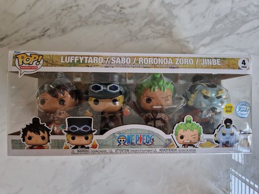 Funko POP! 4 Pack SE Animation One Piece Luffytaro / Sabo / Roronoa Zoro / Jinbe