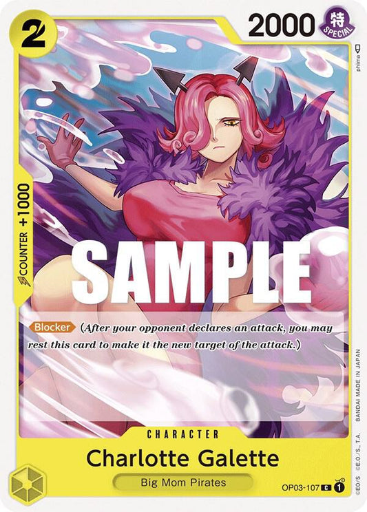 One Piece tcg! Charlotte Galette - Pillars of Strength (OP03)