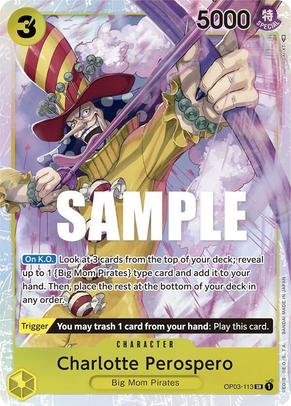 One Piece TCG! Charlotte Perospero - Pillars of Strength (OP03-113)
