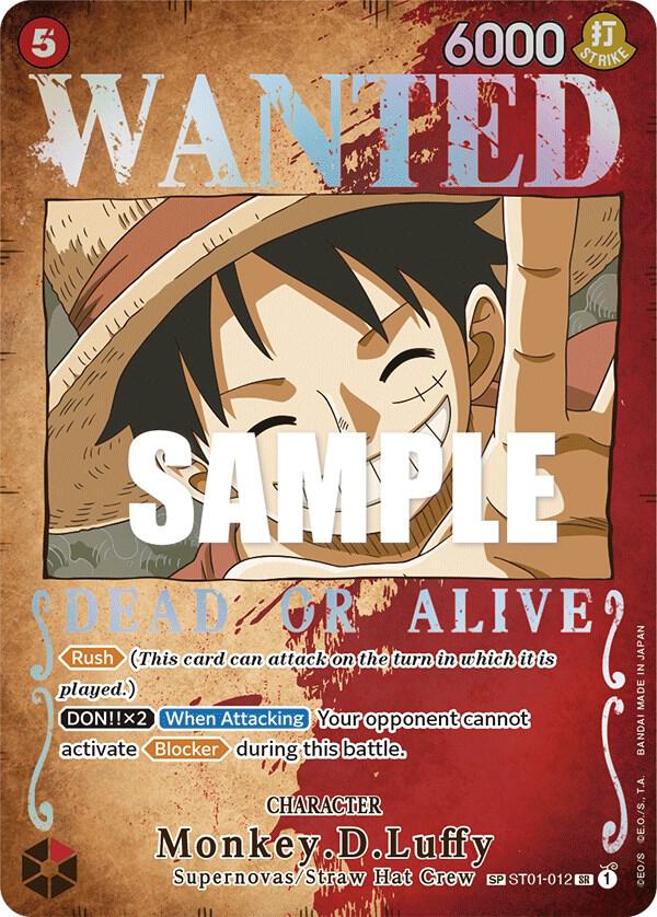 One Piece TCG! Monkey.D.Luffy (Wanted Poster) - Pillars of Strength (OP03)