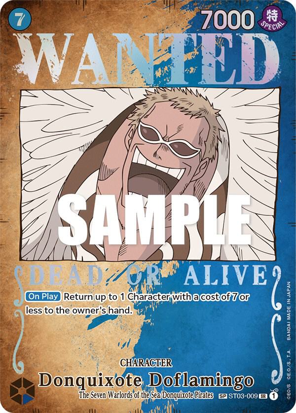 One Piece TCG! Donquixote Doflamingo (Wanted Poster) - Pillars of Strength (OP03)