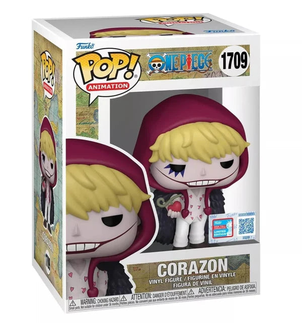 Funko Pop! One Piece - Corazon 1709 Funko 2024 NYCC Fall Convention Exclusive + Free Protector