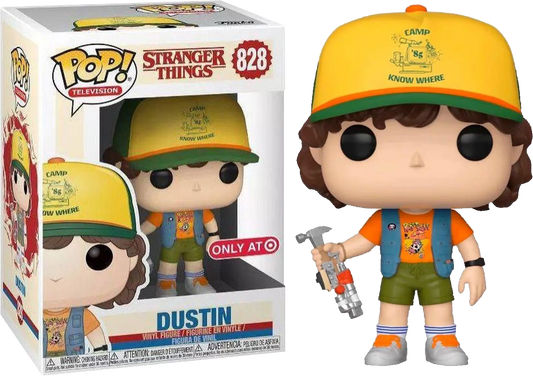 Funko Pop! Netflix Stranger Things Dustin 828 Target Exclusive (VAULTED) + Free Protector