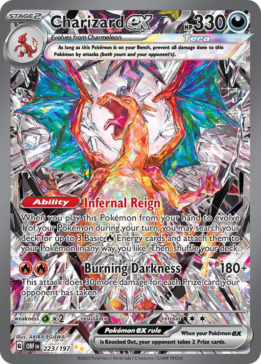 Pokemon TCG! Charizard ex - 223/197 - SV03: Obsidian Flames (OBF)