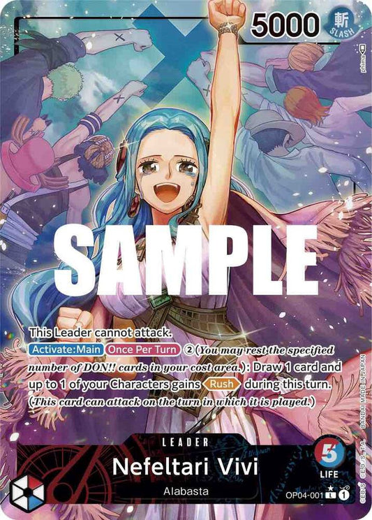 One Piece TCG! Nefeltari Vivi (001) (Alternate Art) - Kingdoms of Intrigue (OP04)