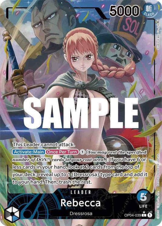 One Piece TCG! Rebecca (039) (Alternate Art) - Kingdoms of Intrigue (OP04)