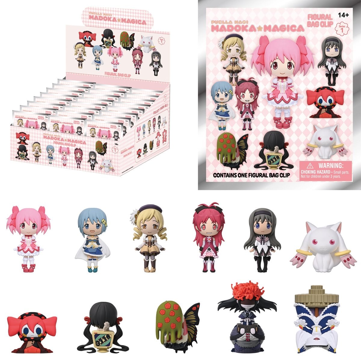 Madoka Magica Mystery 3D Foam Figural Bag Clip (One Variation Chosen at Random)