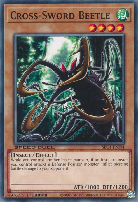 Cross-Sword Beetle - Speed Duel: Streets of Battle City (SBC1)