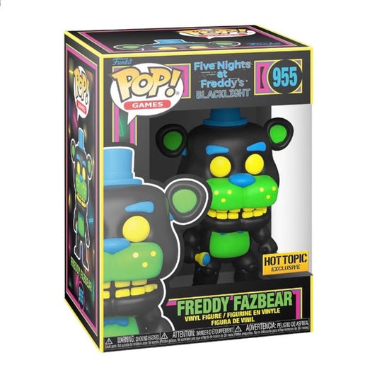 Funko Pop! Five Nights at Freddy’s - Blacklight Freddy Fazbear 955 Hot Topic Exclusive + Free Protector