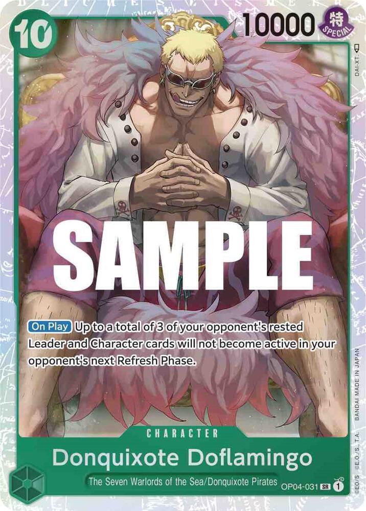 One Piece TCG! Donquixote Doflamingo (031) - Kingdoms of Intrigue (OP04)