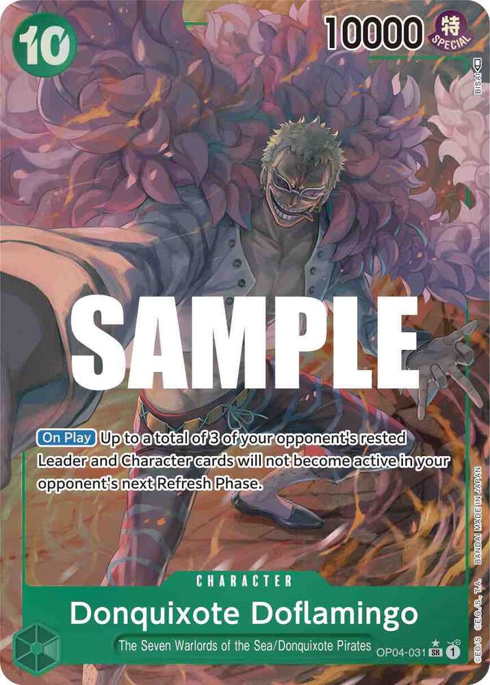 One Piece TCG! Donquixote Doflamingo (031) (Alternate Art) - Kingdoms of Intrigue (OP04)