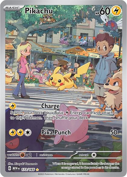 Pokemon TCG! Pikachu - 173/165 - SV: Scarlet & Violet 151 (MEW)