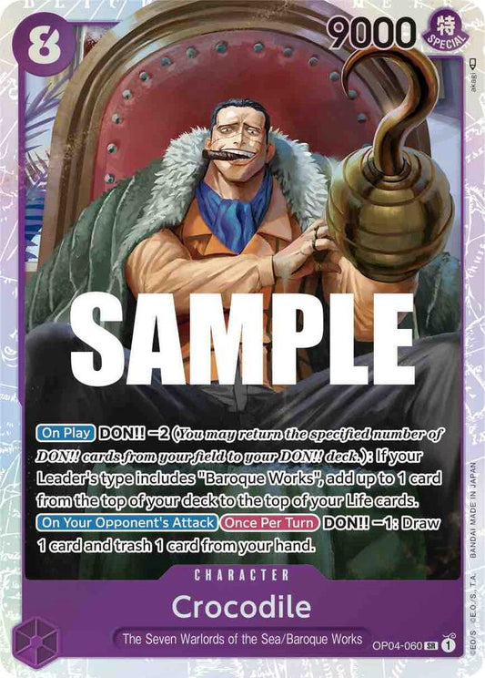 One Piece TCG! Crocodile (060) - Kingdoms of Intrigue (OP04-060)
