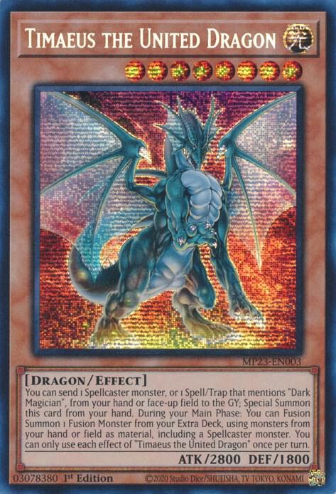 Timaeus the United Dragon - 25th Anniversary Tin: Dueling Heroes Mega Pack (MP23)