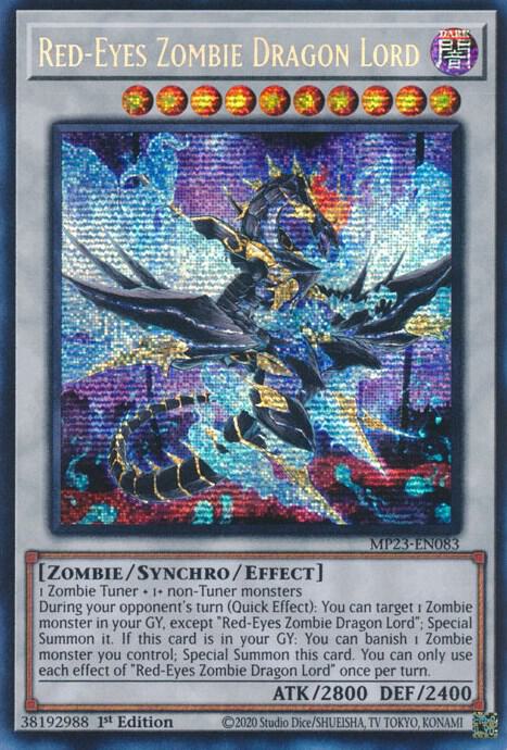 Red-Eyes Zombie Dragon Lord - 25th Anniversary Tin: Dueling Heroes Mega Pack (MP23)