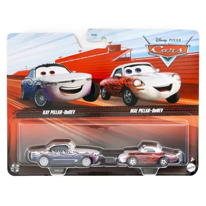 Disney Pixar Cars Kay Pillar-Durev & Mae Pillar-Durev 1:55 Scale Diecast Figures 2 Pack