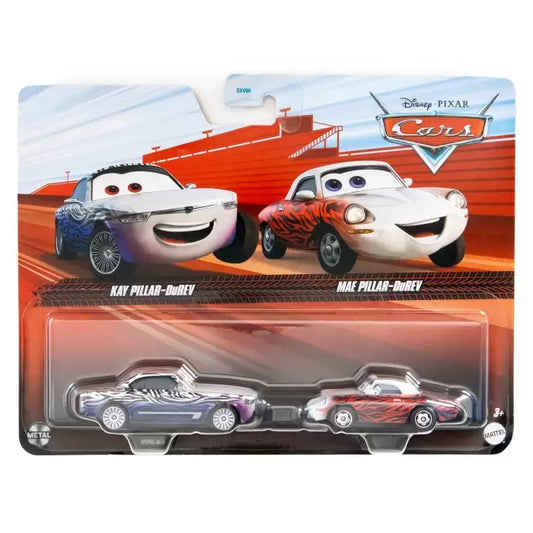 Disney Pixar Cars Kay Pillar-Durev & Mae Pillar-Durev 1:55 Scale Diecast Figures 2 Pack