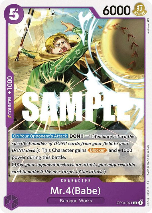 One Piece TCG - Mr.4 (Babe) - Kingdoms of Intrigue (OP04)
