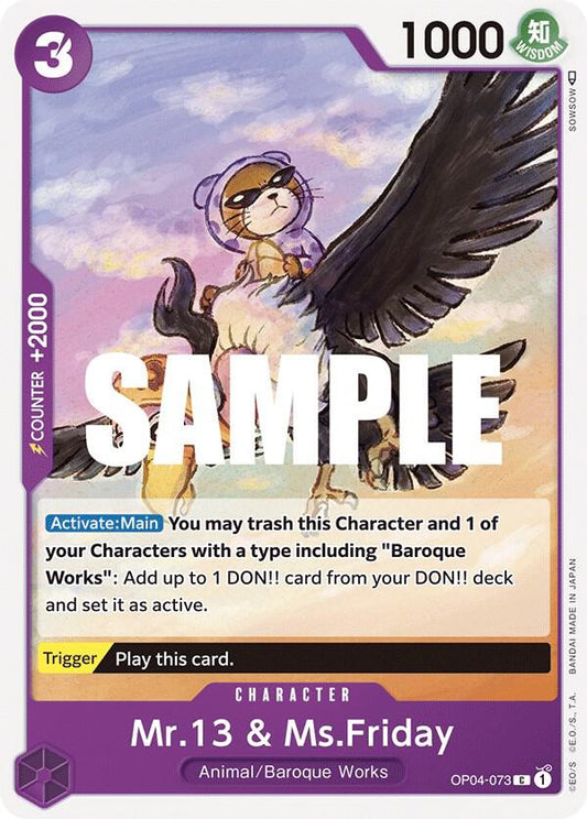 One Piece TCG - Mr.13 & Ms.Friday - Kingdoms of Intrigue (OP04)