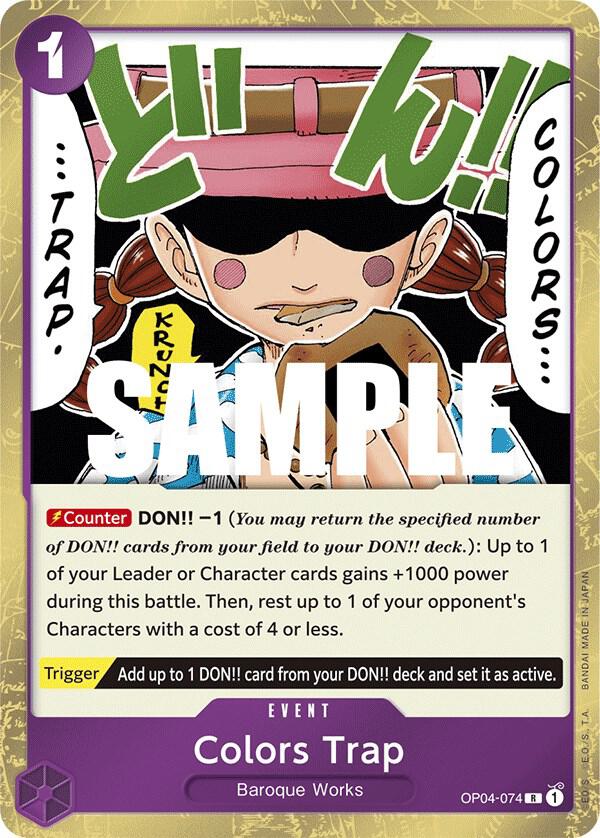 One Piece TCG - Colors Trap - Kingdoms of Intrigue (OP04)