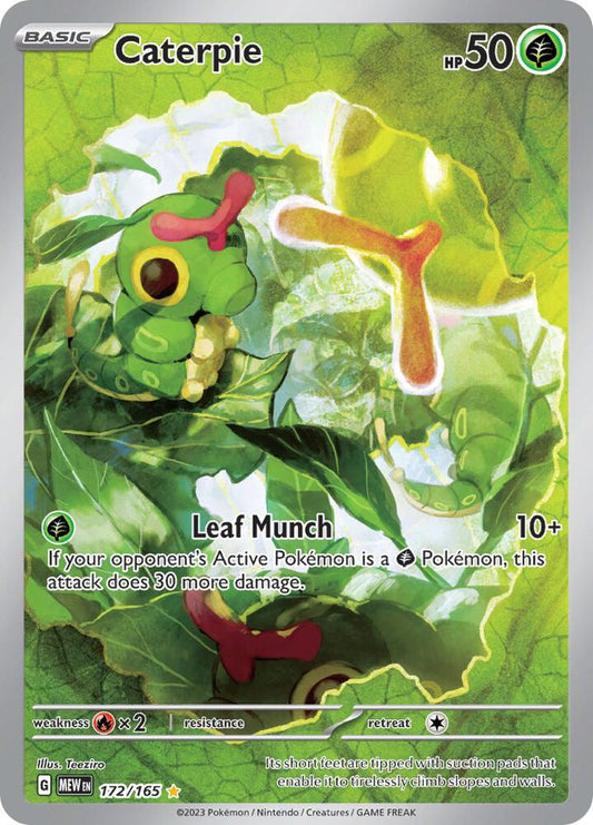 Pokemon TCG! Caterpie - 172/165 - SV: Scarlet & Violet 151 (MEW)