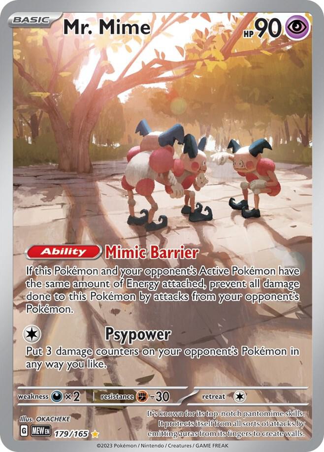 Pokemon TCG! Mr. Mime - 179/165 - SV: Scarlet & Violet 151 (MEW)