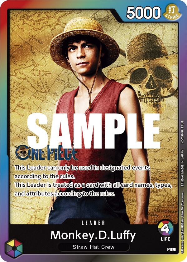 One Piece TCG! Monkey.D.Luffy (Leader Pack - Live Action) (Sealed Battle 2023 Vol. 1) - One Piece Promotion Cards (OP-PR)