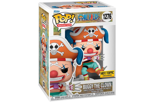 Funko Pop! One Piece Buggy The Clown 1276 Hot Topic Exclusive + Free Protector