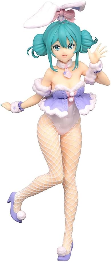 Furyu - Hatsune Miku - BiCute Bunnies - White Rabbit Purple Color Figure
