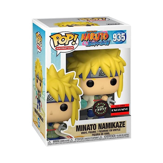 Funko POP! Animation: Naruto Shippuden - Minato Namikaze AAA anime exclusive GITD CHASE #935 + Protector