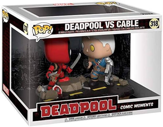 Funko POP! Marvel: Comic Moments - Deadpool VS Cable #318 + PROTECTOR!