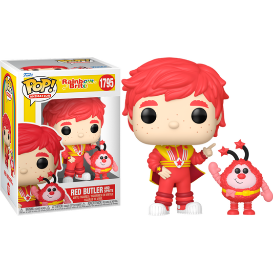 Funko Pop! Rainbow Brite : Red Butler and Sprite 1795 + Pop Protector