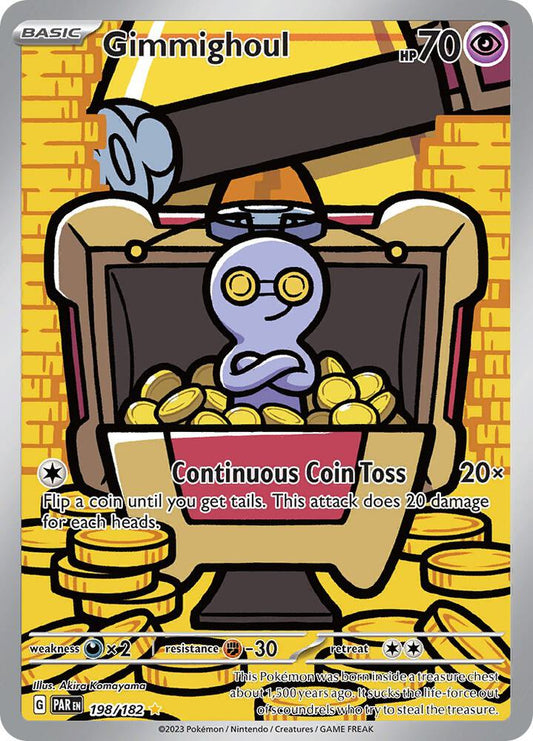 Pokemon TCG! Gimmighoul - 198/182 - SV04: Paradox Rift (PAR)