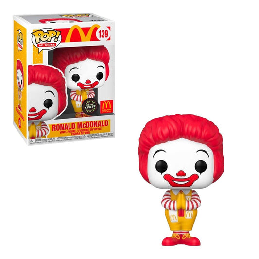 Funko Pop! McDonald’s - Ronald McDonald 139 + Free Protector Glow CHASE Thailand Special Edition