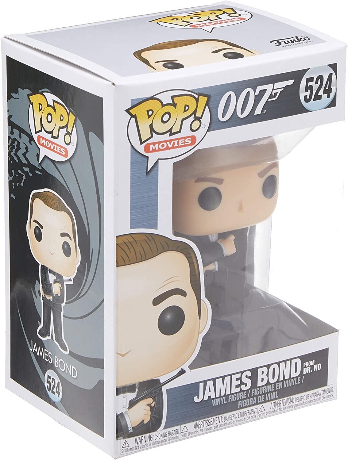 Funko Pop 007 Movies James Bond Sean Connery 524 + PoP Protector