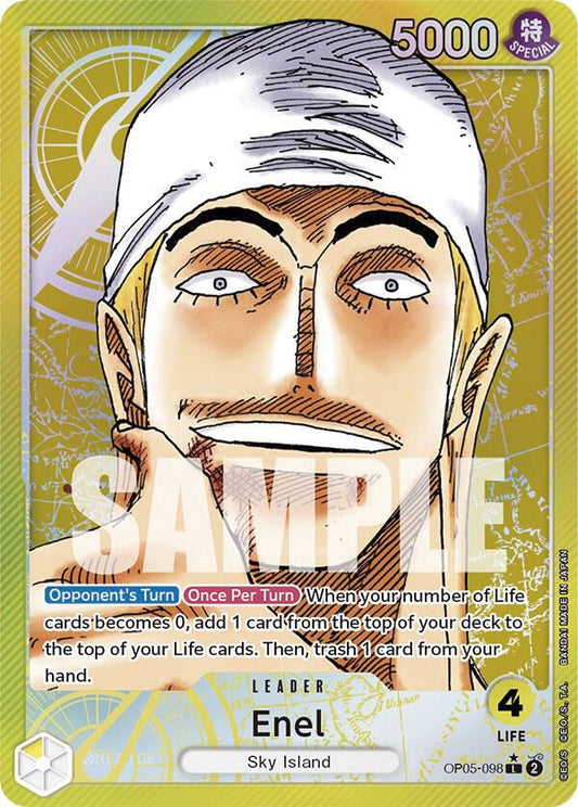 One Piece TCG! Enel (098) (Alternate Art) - Awakening of the New Era (OP05)