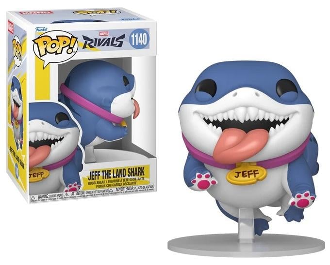 Funko Pop! Marvel Rivals : Jeff The Land Shark 1140 Figure + Pop Protector
