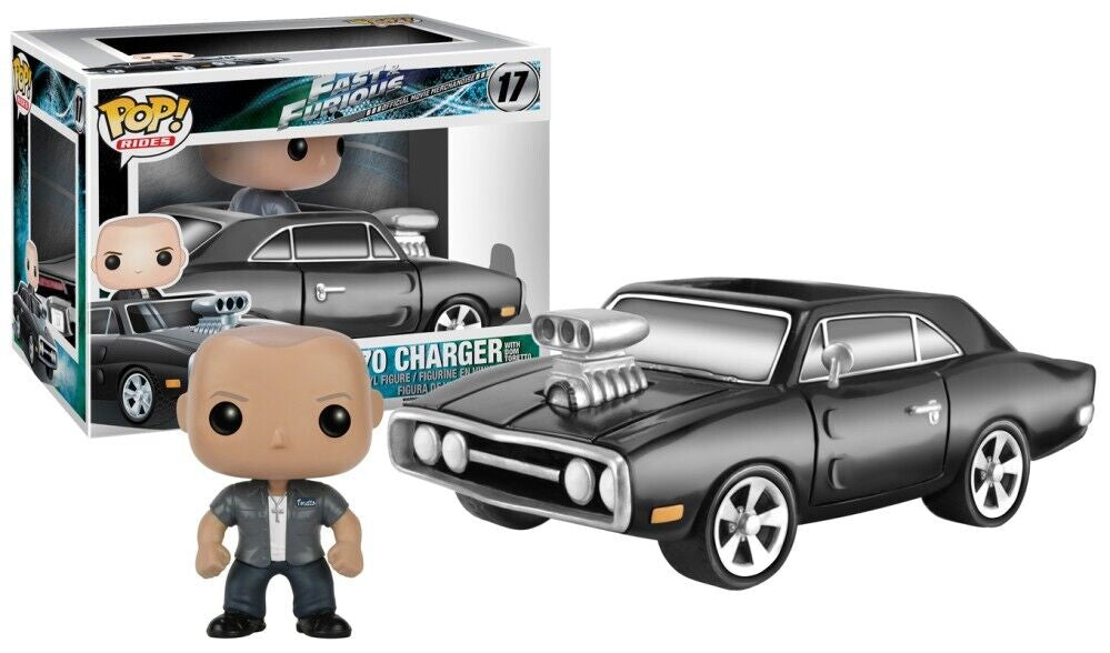 Funko Pop! Rides: Fast & Furious - 1970 Charger with Dom Toretto 17 (VAULTED)