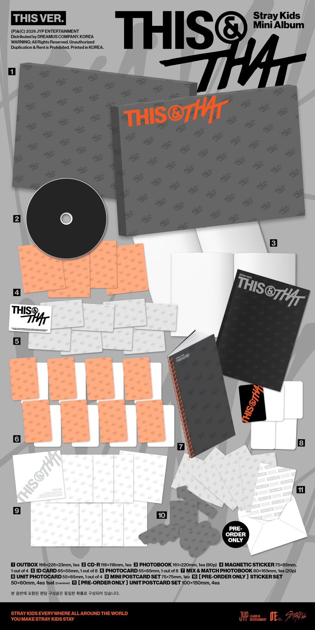 (PRE-ORDER) K-POP STRAY KIDS - THIS & THAT (2 VERSIONS) BUNDLE
