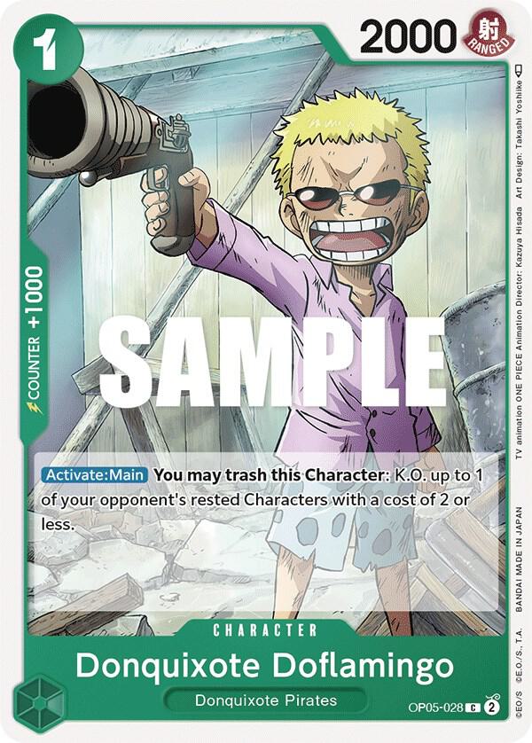 One Piece TCG - Donquixote Doflamingo (028) - Awakening of the New Era (OP05)