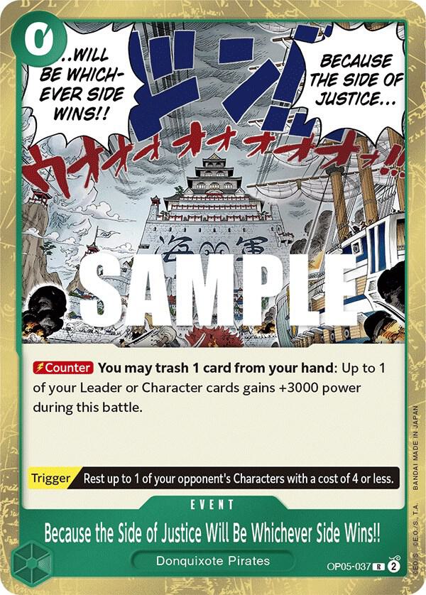 One Piece TCG - Because the Side of Justice Will Be Whichever Side Wins!! - Awakening of the New Era (OP05)