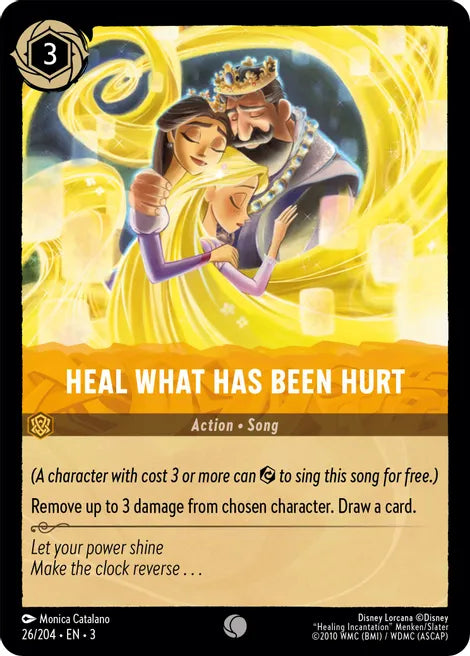 26 Heal What Has Been Hurt Disney Lorcana Into the Inklands Common TCG CARD
