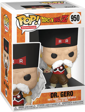 Funko Pop! Dragon Ball Z Dr. Gero 950  + Free Protector