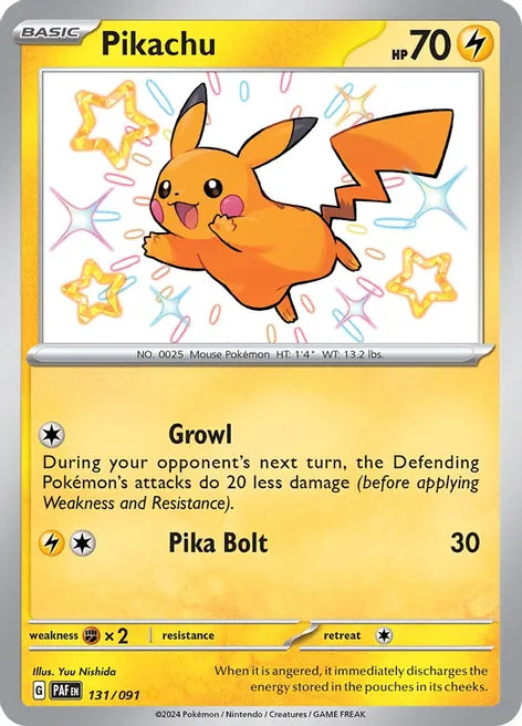 Pokémon TCG! Pikachu - 131/091 - SV: Paldean Fates (PAF)