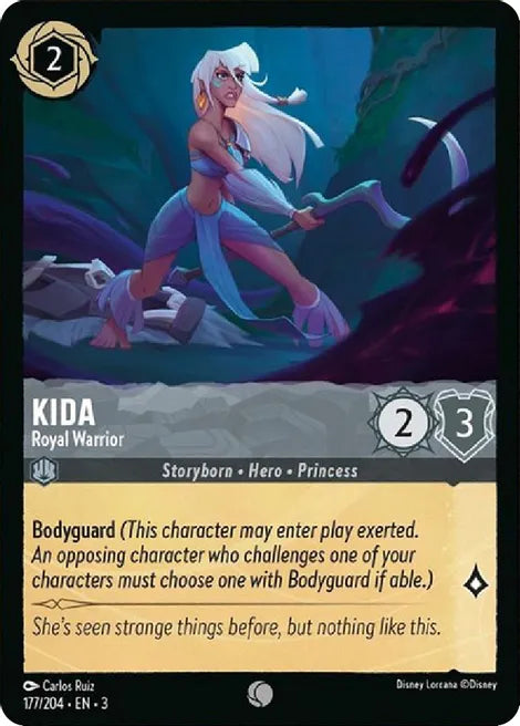 177	Kida - Royal Warrior Disney Lorcana Into the Inklands Common TCG CARD