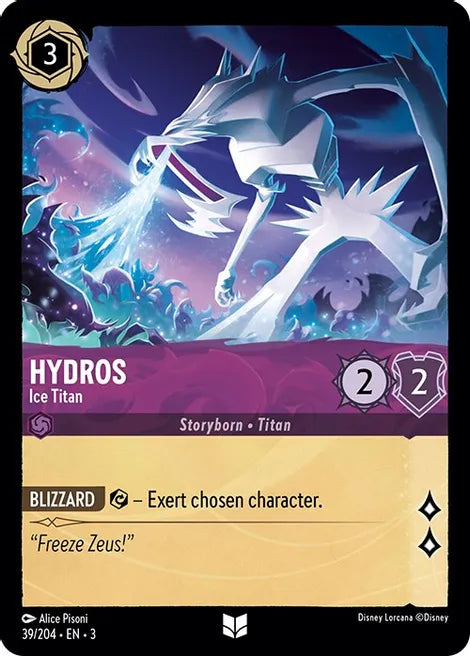 39 Hydros - Ice Titan Disney Lorcana Into the Inklands Uncommon