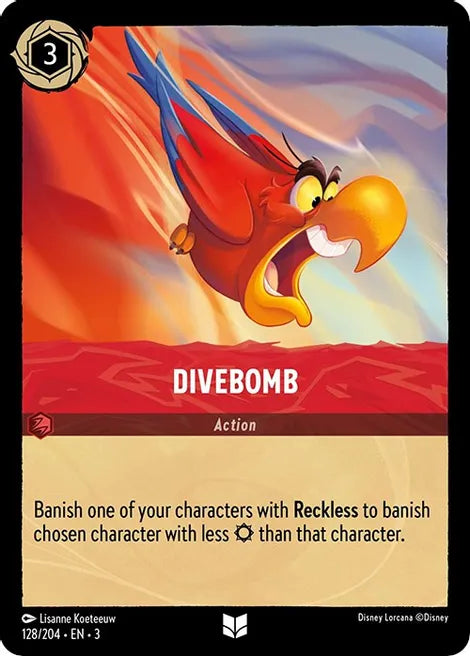 128 Divebomb Disney Lorcana Into the Inklands Uncommon TCG CARD